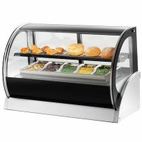 40857 Vollrath Curved Glass Countertop Heated Display Case 40857 - 60"