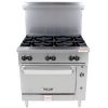 36S-6BN Vulcan Commercial Gas Range with Standard Oven Base 36S-6BN - 215,000 BTU/Hr
