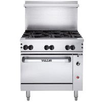 Vulcan Endurance 6 Burner Commercial Range 36CF-6BP - 173000 BTU/Hr