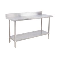 EFI Stainless Steel Work Table With Back Splash TB3096 - 30" x 96"