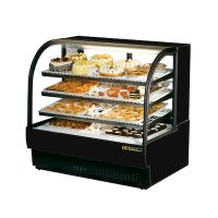 TRUE Floor Refrigerated Bakery Case TCGR-50 - 50", Curved Glass