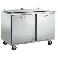 Traulsen Refrigerated Sandwich Prep Table UST4812LL-SB - Two Door