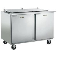 Traulsen Refrigerated Sandwich Prep Table UST6012RR - Two Door, Stainless Steel Back