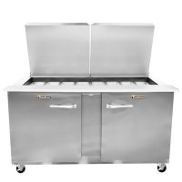 Traulsen Refrigerated Sandwich Prep Table UST6024LR-SB - Two Door