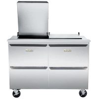 Traulsen Refrigerated Sandwich Prep Table UST7212DD-SB - Four Drawers