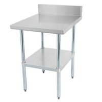 DSST-3036-BK Thorinox Stainless Steel Work Table With Backsplash DSST-3036-BK - 36"