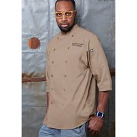 Chefworks S100-KHA-L Chef Shirt - Khaki