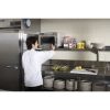 sharp r-cd1200m heavy duty commercial microwave oven in kitchen