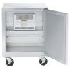 traulsen uht32r undercounter refrigerator hinged doors stainless steel back door open
