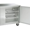 traulsen ult48lr-sb undercounter freezer stainless steel back door open