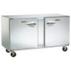 traulsen ult48lr-sb undercounter freezer stainless steel back left side view