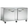 traulsen ult60lr undercounter freezer hinged doors left side view