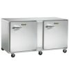 traulsen ult60rr undercounter freezer hinged doors left side view