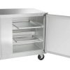 traulsen ult72rr compact undercounter freezer hinged doors door open