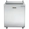 traulsen ust2706r-sb compact sandwich prep table hinged flat top door closed