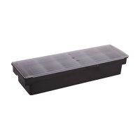 Winco CCH-6 Black Plastic Condiment Holder - 6 Compartments