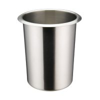 Winco BAMN-1.25 Mirror Finish Stainless Steel Bain Marie Pot - 1.25qt