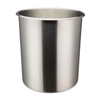 Winco BAMN-12 Mirror Finish Stainless Steel Bain Marie Pot - 12qt
