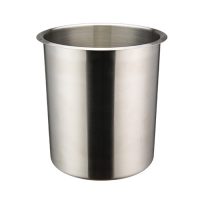 Winco BAMN-4.25 Mirror Finish Stainless Steel Bain Marie Pot - 4.25qt